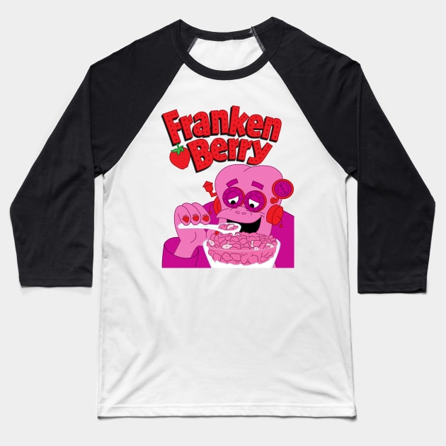 Frankenberry Baseball T-Shirt by AlanSchell76